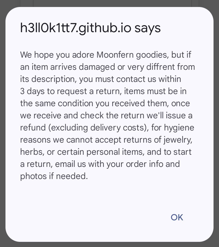 moonfern return policy